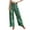 Green, variant on Lovskoo Wide Leg Pants Woman Printed Summer 2024 Trendy Elastic Waist Loose Pants Green L