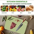 thumbnail image 5 of YIKA Household Cutting Board Kitchen Cutting Board Fruit Cutting Board Double-sided Cutting Board Multifunctional Cutting Board Three Sizes Available Green, 5 of 6