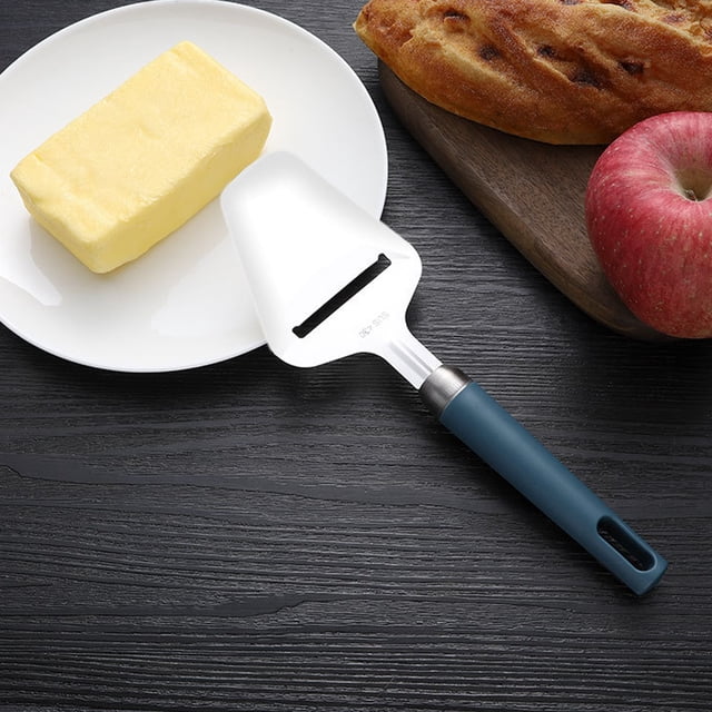 Juego de dos cuchillos espátula de queso de acero inoxidable y rallador de queso cortador de cocina