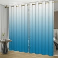 thumbnail image 7 of Nanqianyi Light Blue Ombre Blackout Curtains for Bedroom, 42 x 63 Inch Length Thermal Insulated Blue White Gradient Drapes for Living Room, 2 Panels with Grommet, 7 of 7