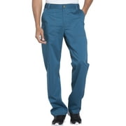 Dickies Essence Medical Scrubs Pant for Men Drawstring Zip Fly Plus Size DK160, 5XL, Caribbean Blue