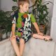 thumbnail image 4 of Fotbe Dinosaur Basketball Player Pijama Estampada de 2 Piezas para Niños – Ropa de Dormir de Manga Corta Cómoda para Niños y Niñas, Camiseta y Shorts de Algodón-X-Large, 4 of 6