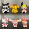 thumbnail image 1 of Figuras de acción de Hello Kitty Kuromi My Melody para niños, modelo de muñeca de Pvc, adorno colgante, regalo, 6 unidades por juego, 1 of 4