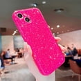 thumbnail image 4 of Compatible with iPhone 15 Pro Max Glitter Neon Case,Cute Bling Thin Slim Shockproof TPU Sparkly Cover for Women Girl for 15 Pro Max Phone Case 6.7"-Hot Pink, 4 of 12