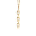 thumbnail image 2 of ANGARA Lab Grown Three Stone Diamond Necklace for Women in 14K Yellow Gold (Size-3.6mm| Color-F-G| Clarity-VS) | April Birthstone, Anniversary, Jewelry Gift for Women | Lab-Grown Diamond Necklace, 2 of 6