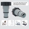 thumbnail image 4 of Adaptador de manguera de repuesto Intex para bombas - Serie A - Con rosca - Paquete de 2 25077RP 8" Gris, 4 of 5