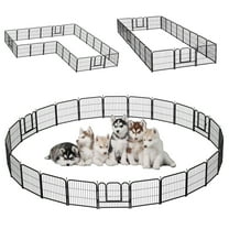 GDKASRNY Dog Playpen 24 Panels 24" Height Portable Dog Fence Indoor Outdoor for Yard,Rv Camping