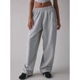 thumbnail image 5 of Women'S Drawstring Sweatpants Low Rise Baggy Wide Leg Pants with Pockets Gray XL, 5 of 8