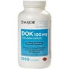 MAJOR DOK 100MG TABS DOCUSATE SODIUM-100 MG White 100 Tablets 3-pack