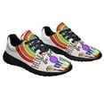 thumbnail image 6 of Human Kind Be Both LGBT Pride Shoes Sneakers Black Size 3.5, 6 of 7