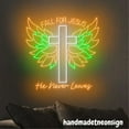 thumbnail image 4 of Handmadetneonsign Fall For Jesus He Never Leaves Neon Sign, Thanksgiving Led Light, Home Wall Decor 69813, 4 of 5