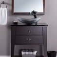 thumbnail image 4 of Novatto ARGENTO TIG-7032-8031ORB Fluorescent Silver Foil Painted Glass Vessel Sink, Oil Rubbed Bronze Pop-Up Drain, Mounting Ring, 4 of 4