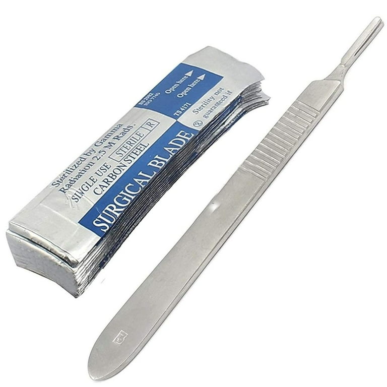 Techno Cut Scalpel: 6008T-15: Stainless Steel Surgical Blades/Plastic  Handle 10 Packs Blade Size:15 Handle Size:3: : Tools & Home  Improvement