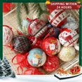 thumbnail image 2 of Colorful Balls 2023 Christmas Ball Ornaments Christmas Tree Decoration Ornaments 7.2CM XMAS Ball Festival Dress Up Supplies, 2 of 5