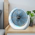 thumbnail image 4 of Dadiaei Battery Operated Fan, Camping Fan Battery Powered, Super Long Lasting, Portable D-Cell Battery Powered Desk Fan USB Charging Desktop Light Fan, 4 of 5