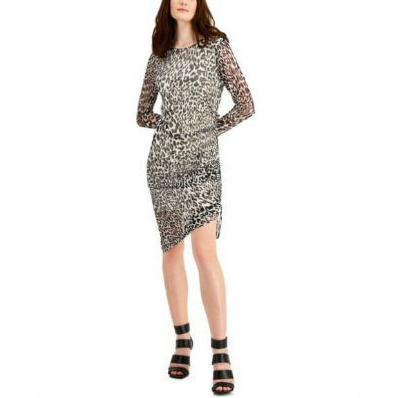 MSRP $80 Inc International Concepts Women Mesh-Ruched Bodycon Dress Size Small