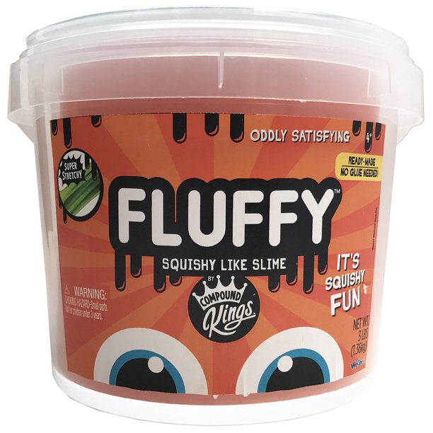 Compound Kings Fluffy Slime 3lb Bucket Orange