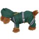 thumbnail image 2 of Abrigo impermeable mediano para perros, chaqueta para gatos con capucha ajustable y tira reflectante, mono para exteriores (verde, S), 2 of 5