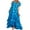 Dark Blue, variant on Pejock Women's 2023 Summer Dress Bohemian Wave Point Short Sleeve Long Dress Maxi Dresses Beach Sundress Dress Dark Blue 3XL (US Size:14)