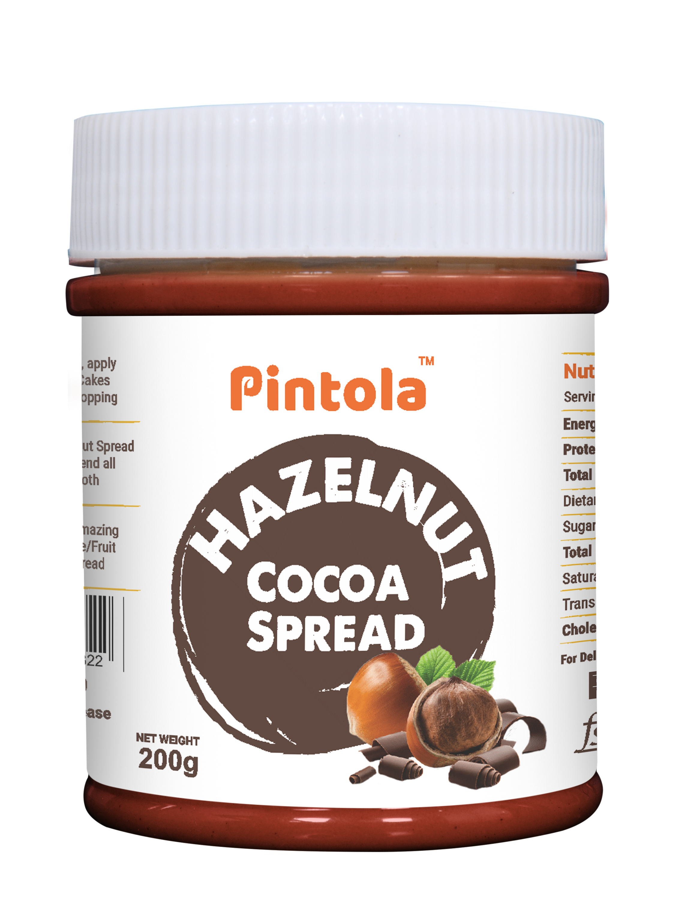 Pintola Hazelnut Cocoa Spread 200g