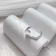 thumbnail image 2 of Korean Style Silver Geometric Open Ring for Women: Trendy Index Finger Ring, Ideal for Holiday Gift Giving, 2 of 5