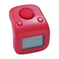 thumbnail image 1 of Contador de electrónico, contador de números de 6 dígitos, contador de vueltas con pantalla digital de 6 canales y anillo ajustable de mano para Rojo, 1 of 8