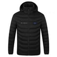 thumbnail image 2 of Nmnitkp Heated Jacket, Lightweight Heating Jackets , Four Control 21 Area Fever with Hooded Winter Coat for Men and Women Comfortable and Warm Love Print Hooded(PLUS SIZE), 2 of 6