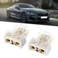 thumbnail image 1 of Battery Terminal Clamps Positive Negative Battery Clamp Battery Terminal Clips Car Accessory Pair Of Battery Terminal 4-Hole Clamps Connector With Protective Cover Car Accessory, 1 of 8