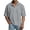 Gray_005, variant on Domuza Collared Half Sleeve Waffle Shirts for Men 1/4 Button Up Loose Fit Casual Pullover Trendy Spring Tops Wine XL