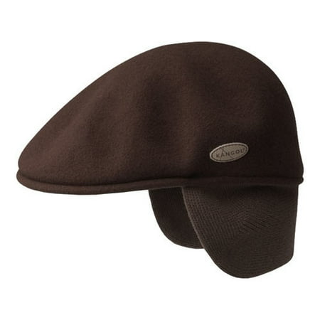- Men's Kangol 504 Wool Earlap Flat Cap