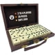 thumbnail image 4 of Juego de Dominó Jumbo Double Six Kicko 28 Piezas Gruesas en Caja de Cuero Vegano para 2 a 4 Jugadores, 4 of 6
