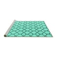 thumbnail image 2 of Ahgly Company Machine Washable Indoor Rectangle Solid Turquoise Blue Modern Area Rugs, 5' x 8', 2 of 4