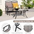 thumbnail image 6 of Aimee Lii 2 Pieces Patio Conversation Set with Tempered Glass Table Top, Patio Furniture Set for Backyard and Poolside, 6 of 6