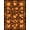 Orange, Pattern 3, variant on ODIKA 3'x5' Amber Orange And Black Traditional Washable Accent Rug Radiating Star Emblem Ornamental Petals Mirrored Layout for Bedside, Nursery Room, Pet Friendly & Non-Shedding