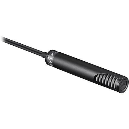 Sony ECM-MS2 Stereo Electret Condenser Microphone – Compact XLR Mic for DSLR & Camcorders – Pro Audio Solution for Film, Broadcast, & Live Events + Cable Ties + Microphone Cleaner + More