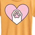 thumbnail image 3 of Instant Message - Cat Paw Heart - Women's Short Sleeve Graphic T-Shirt, 3 of 7