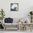thumbnail image 4 of Stupell Industries Art Deco White Lotus Petals Brown Floating Frame Canvas Art, 25 x 25, by Carol Robinson, 4 of 8
