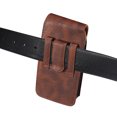 thumbnail image 4 of Bolsa de cuero para teléfono móvil, riñonera informal de 5,2-7,0 pulgadas para iPhone/Samsung/Xiaomi/Sony/LG, 4 of 4