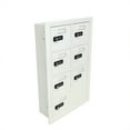 thumbnail image 2 of FixtureDisplays® 15.8 X 5 X 24.6" Recess Wall Mount Cell Phone Storage Locker, 7 Doors, Resettable Combination Locks 19045-07ARC, 2 of 5