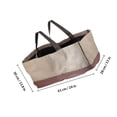 thumbnail image 2 of FENGGUIQU 1Pcs Foldable Firewood Bag for Adults Multi-Purpose Rectangular Shape Coffee Color, 2 of 6