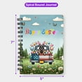 thumbnail image 5 of Happy Easter Belgian Malinois American Flag Truck Spiral Bound Journal Sheepdog Dog Lover Gifts 5x7in Spiral Notebook - 03001, 5 of 5