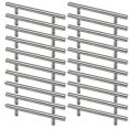 thumbnail image 1 of 20 tiradores de acero inoxidable para muebles de cocina, espaciado entre orificios de 128 mm, tiradores en T de acero cepillado para puertas de armarios, 1 of 4