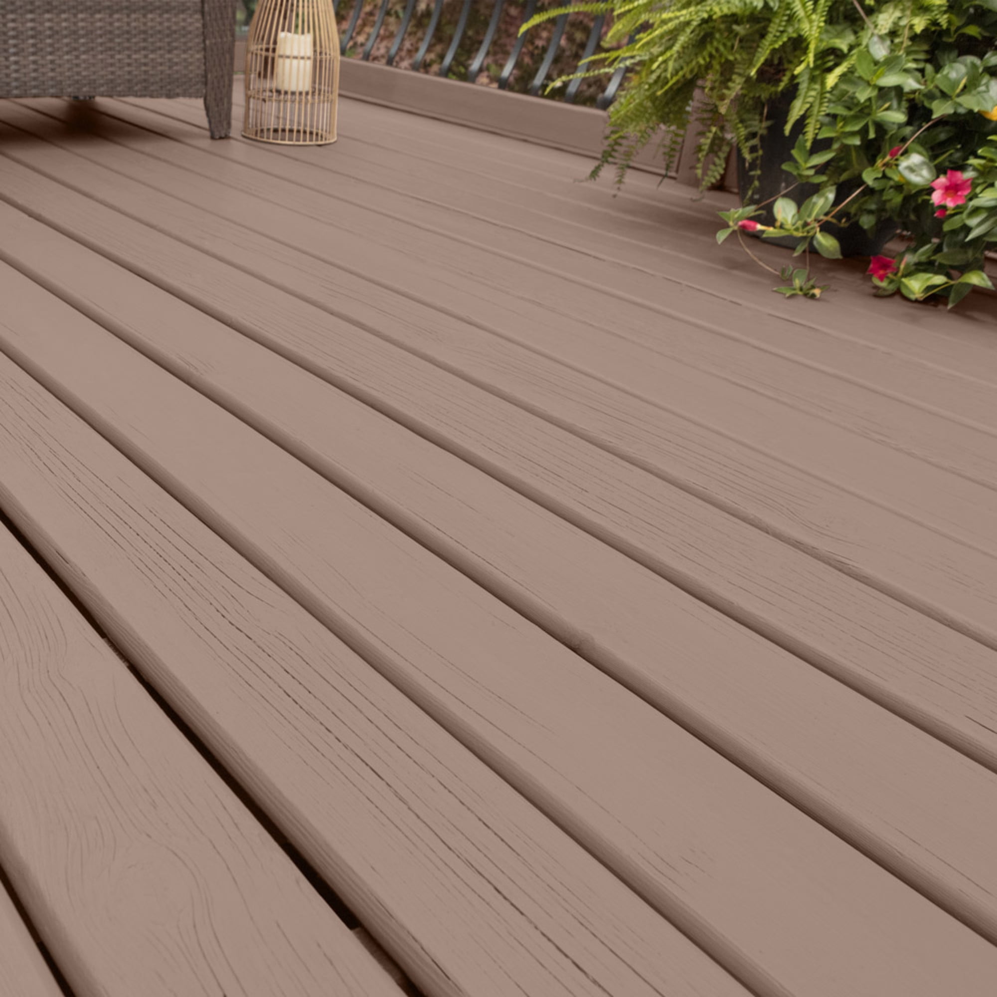 Glidden Porch and Floor with Cool Surface Technology Satin Interior/Exterior Paint, Peppered Pecan, 1 Gallon