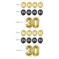 thumbnail image 4 of Bearachild 30th 40th Anniversary Juego de decoración Globo de número dorado de 42 pulgadas con globos de látex dorados y negros de 12 pulgadas para 30 combinados 2piezas Bearachild CBP143552, 4 of 6