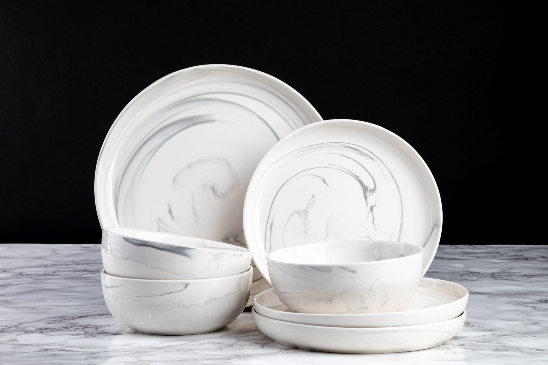 Thyme Table Grey Marble Stoneware Large Round Bowl thyme-table-grey-marble-stoneware-large-round-bowl
