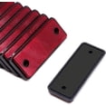 thumbnail image 4 of Abastado 10 reflectores rectangulares con montaje de tornillo, reflectores rectangulares para remolque, reflectores rectangulares para RV/camiones/caravanas/coche/remolque (rojo), 4 of 5