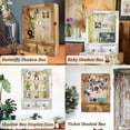 thumbnail image 5 of 11x16 Shadow Box Frame With Light  Memorial Display Case Shelves Drawer And Slot For Keepsakes Deep Wedding Flowers Bridal Memories Gifts White, 5 of 7