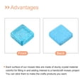 thumbnail image 4 of Uxcell Mosaic Tiles Glass Tiles 1 x 1cm for DIY Crafts, 100Pack(100g,Light Blue), 4 of 6