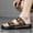 Khaki 1, variant on Japanese Style Easy Men'S Casual Sandals Solid Color Minimalist Version Low-Key Gentle Daily Home Wear