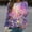 Multicolor, variant on CLOISE Womens Sweatshirts Floral Print Oversized Sweatshirts Round Neck Long Sleeve Hoodies Shirts Multicolor Raglan Basic Tees Fall Fashion Y2k Clothes XL